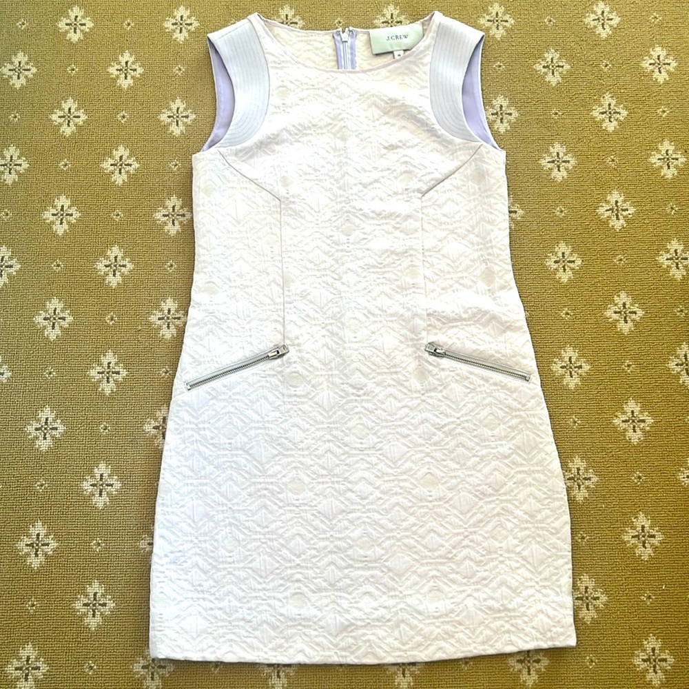 Jcrew lavender brocade shift dress